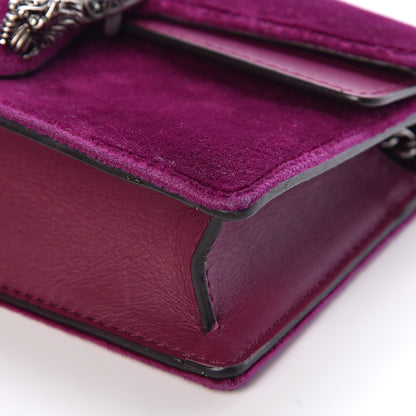 Gucci Velvet Super Mini Dionysus Shoulder Bag Fuchsia Violet Cyclamen 9 of 9