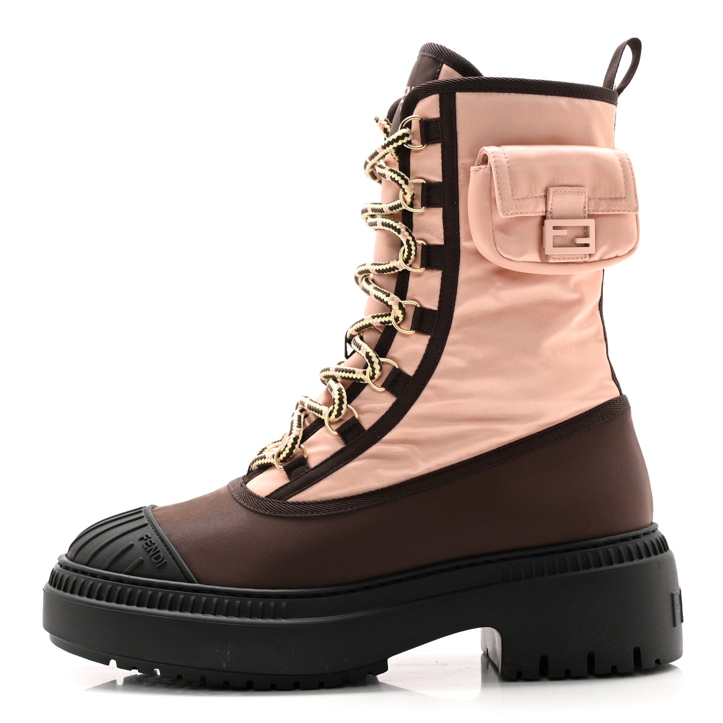 Nylon Baguette Domino 50mm Biker Boots 38 Baby Pink Nolita