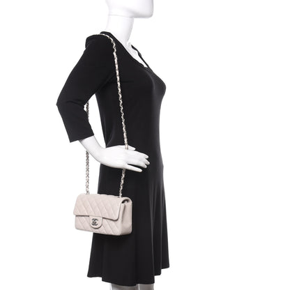 Chanel Caviar Quilted Mini Rectangular Flap Ivory 2 of 10