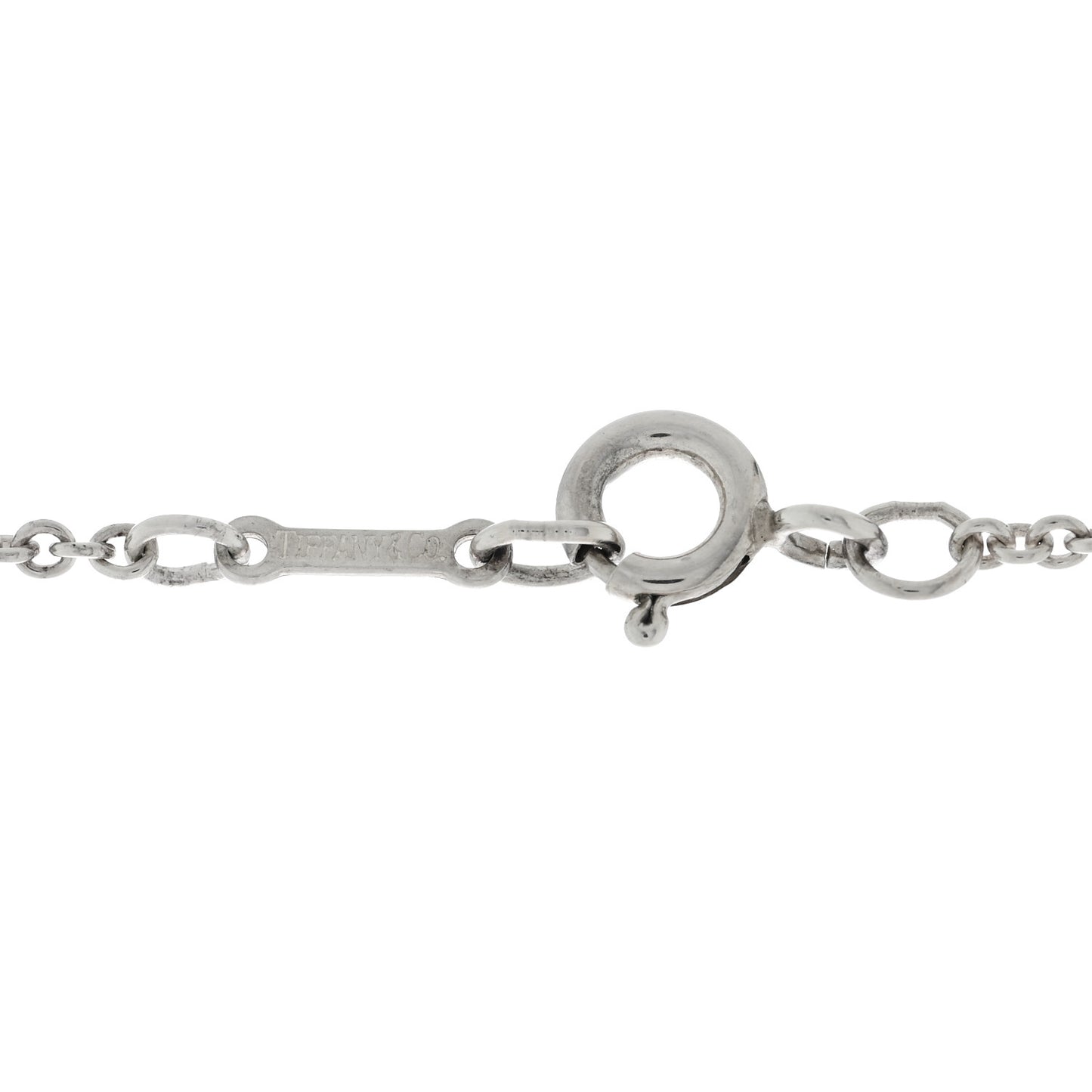 Sterling Silver 20mm Elsa Peretti Bean Pendant Necklace