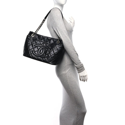 Chanel Caviar Quilted CC Timeless Soft Tote Black 2 of 11