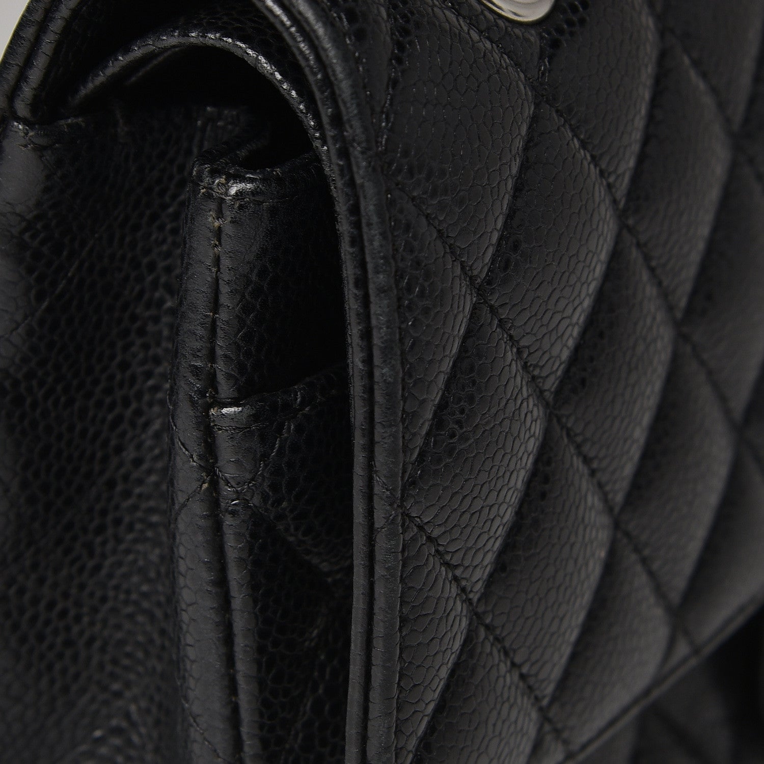 Chanel Caviar Quilted Medium Double Flap Black 16 of 17