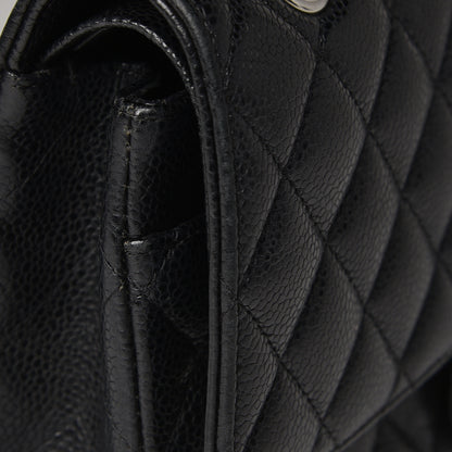 Chanel Caviar Quilted Medium Double Flap Black 16 of 17