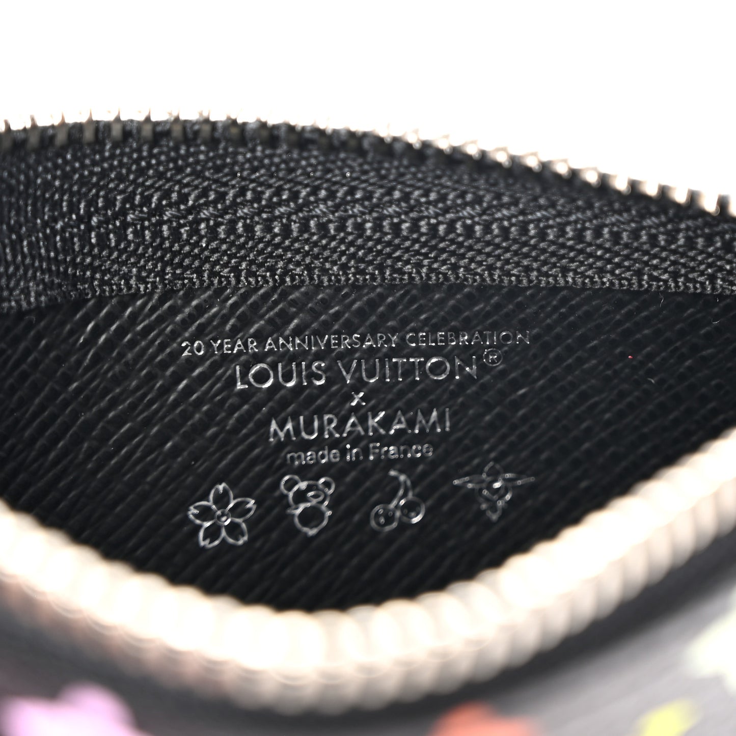 LV X TM Monogram Multicolor Key Pouch Black