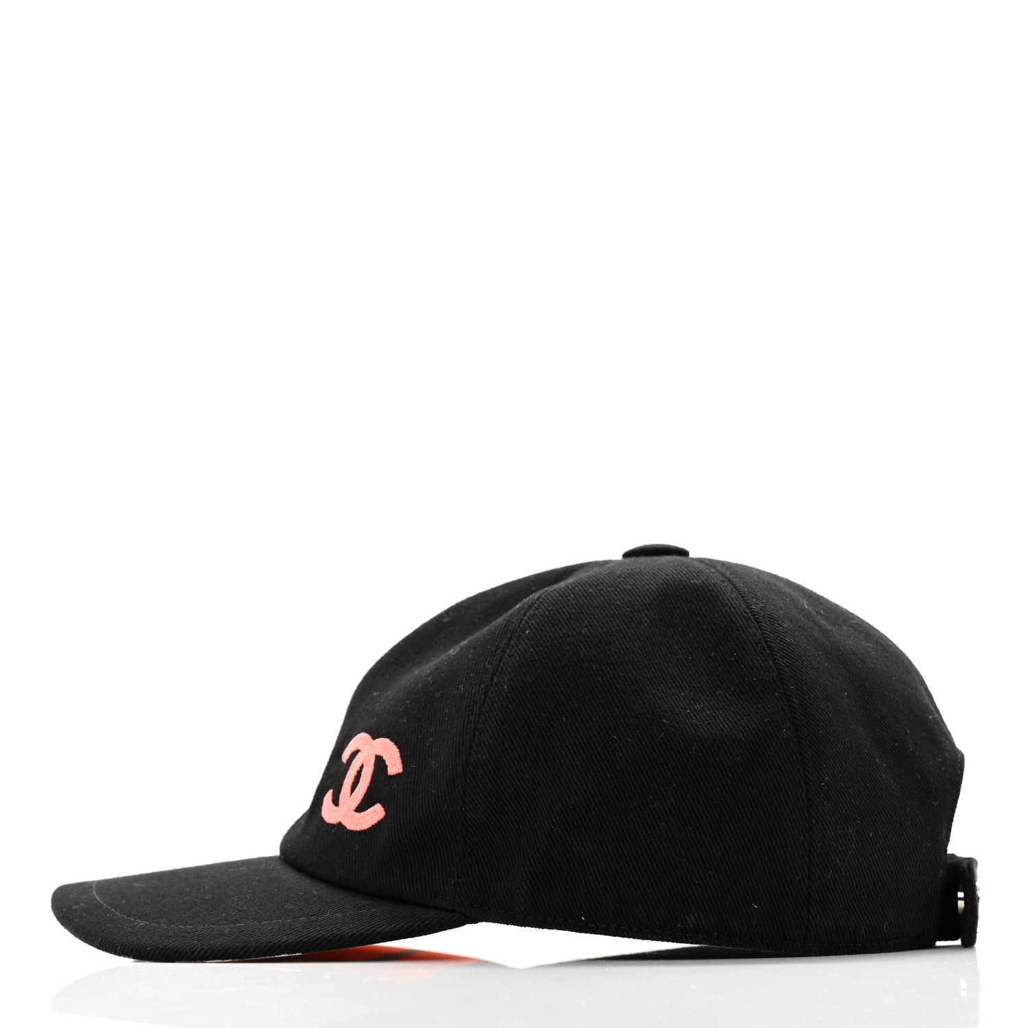 Chanel Cotton CC Cap Hat Black Coral 4 of 12