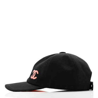 Chanel Cotton CC Cap Hat Black Coral 4 of 12