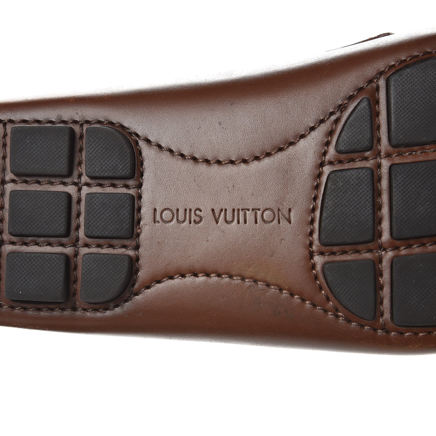 Louis Vuitton Calfskin Monte Carlo Moccasin Loafers 7.5 Cognac 6 of 9