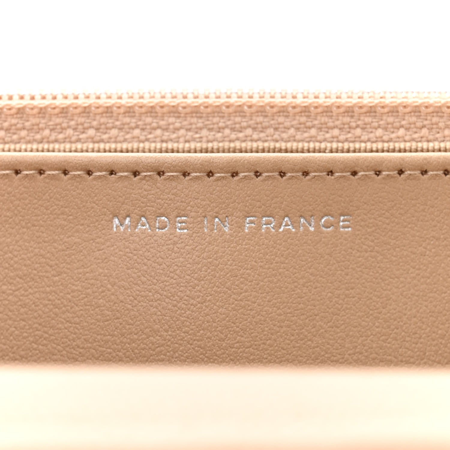 Chanel Caviar Quilted Wallet on Chain WOC Beige 7 of 12