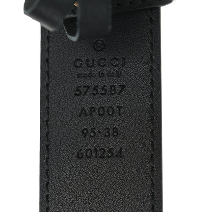Gucci Calfskin Framed Double G Belt 95 38 Black 4 of 5