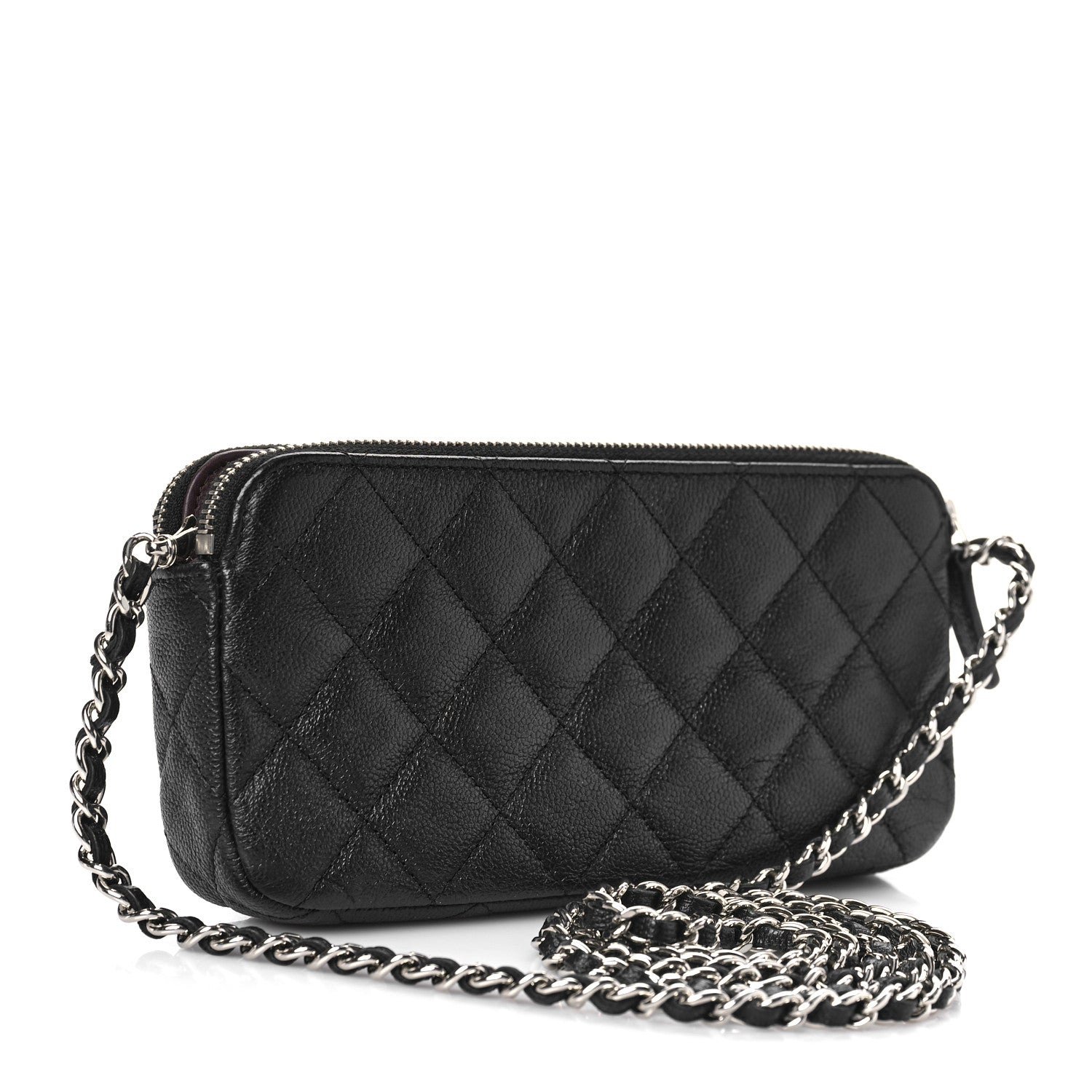 Chanel Caviar Quilted Small Clutch With Chain Black 3 of 10