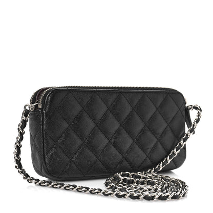 Chanel Caviar Quilted Small Clutch With Chain Black 3 of 10