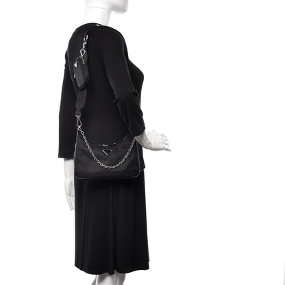 Prada Nylon Re-Edition 2005 Shoulder Bag Black 3 of 9