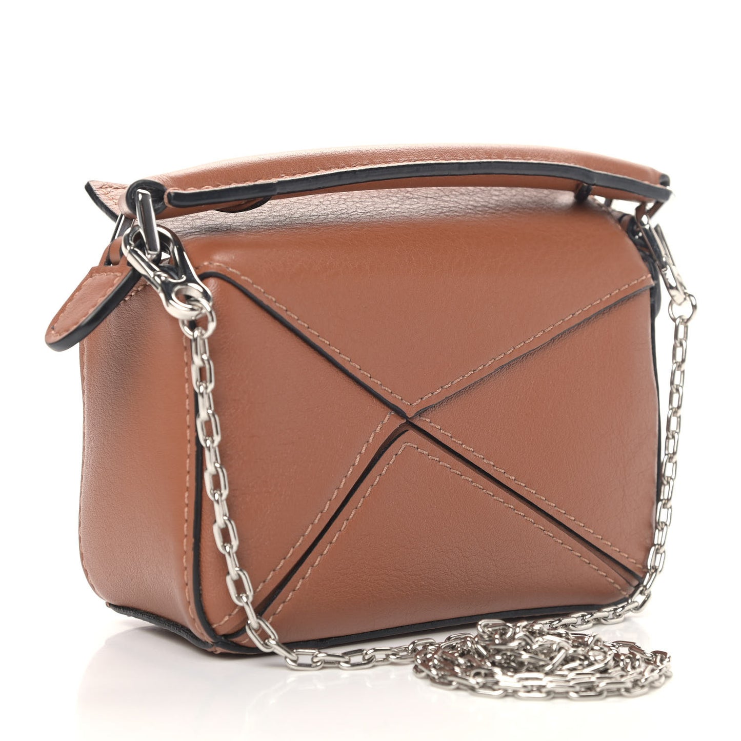Calfskin Nano Puzzle Bag Tan