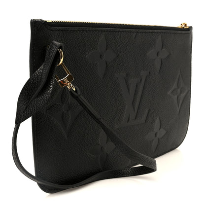 Louis Vuitton Empreinte Monogram Giant Neverfull MM Pochette Black 2 of 6