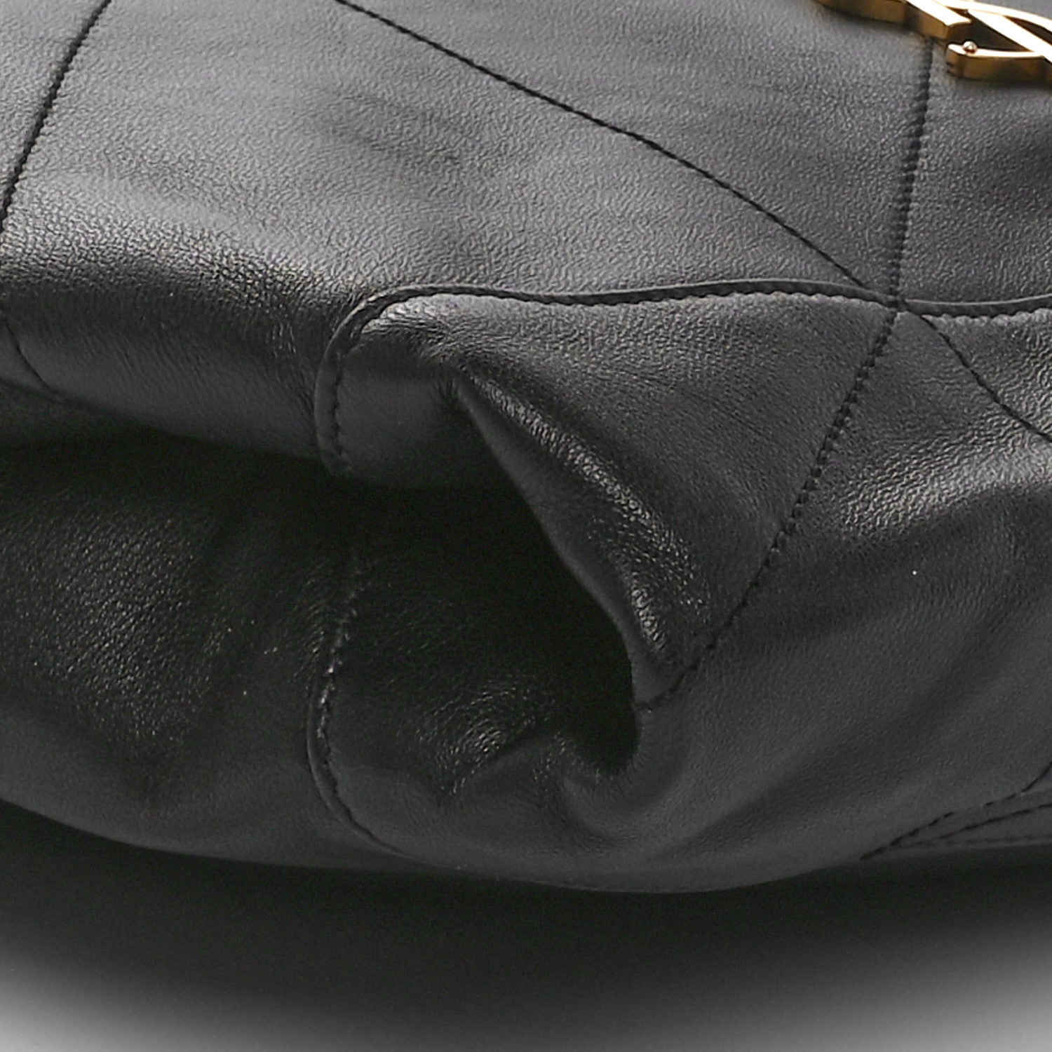 Saint Laurent Lambskin Matelasse Monogram Medium Jamie 4.3 Pochon Black 9 of 10