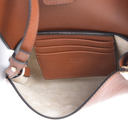 Chloe Suede Calfskin Mini Faye Shoulder Bag Tobacco 5 of 7