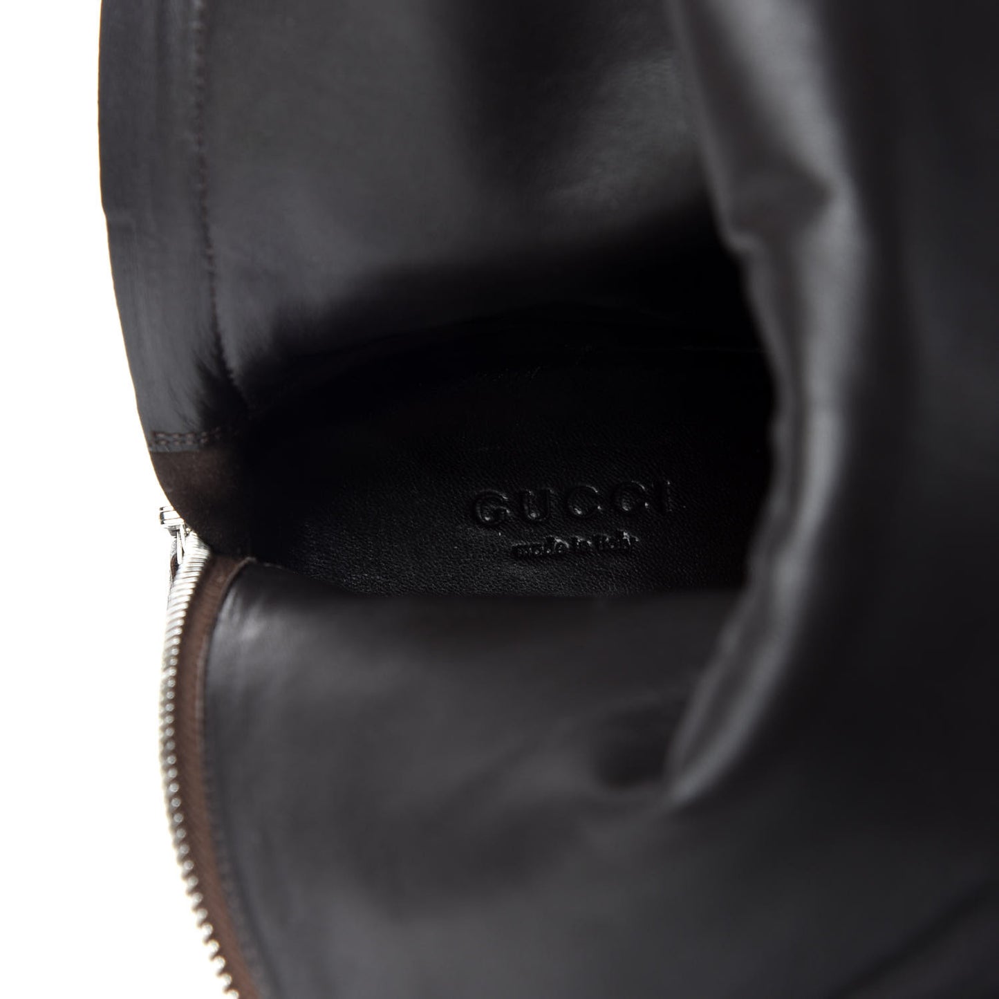 Guccissima Calfskin Miro Soft Knee High Riding Boots 36 Chocolate