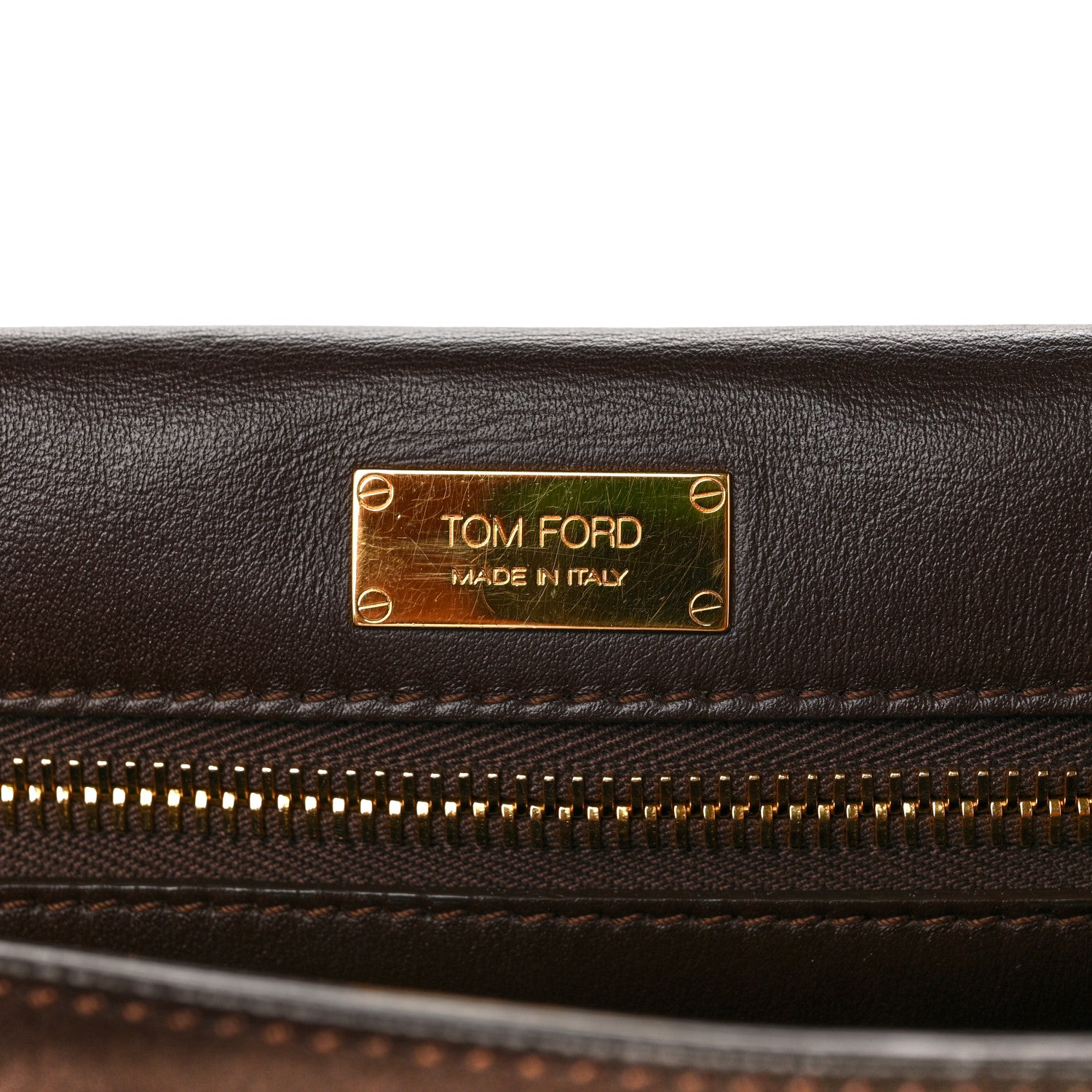 Tom Ford Suede Jennifer Saddle Bag Brown 5 of 7