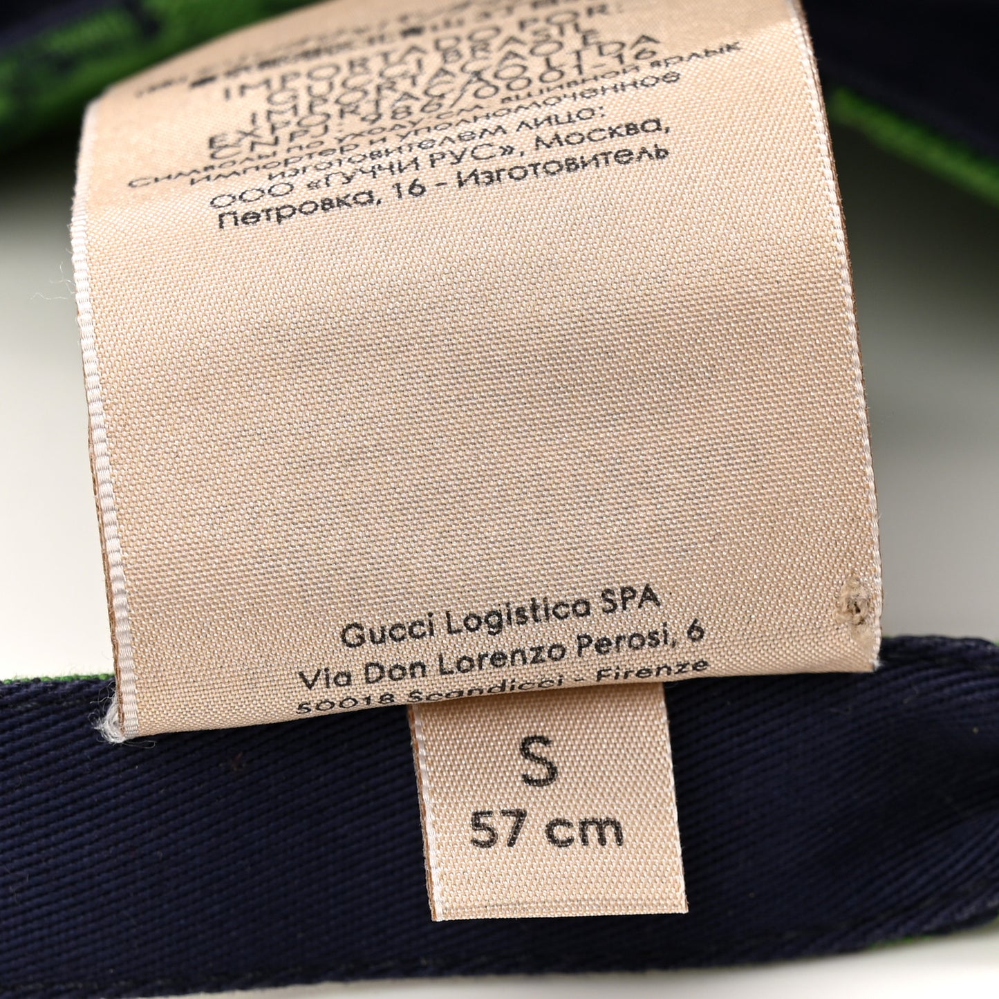 Monogram Multicolor Reversible Self-Tie Bucket Hat S Green Blue