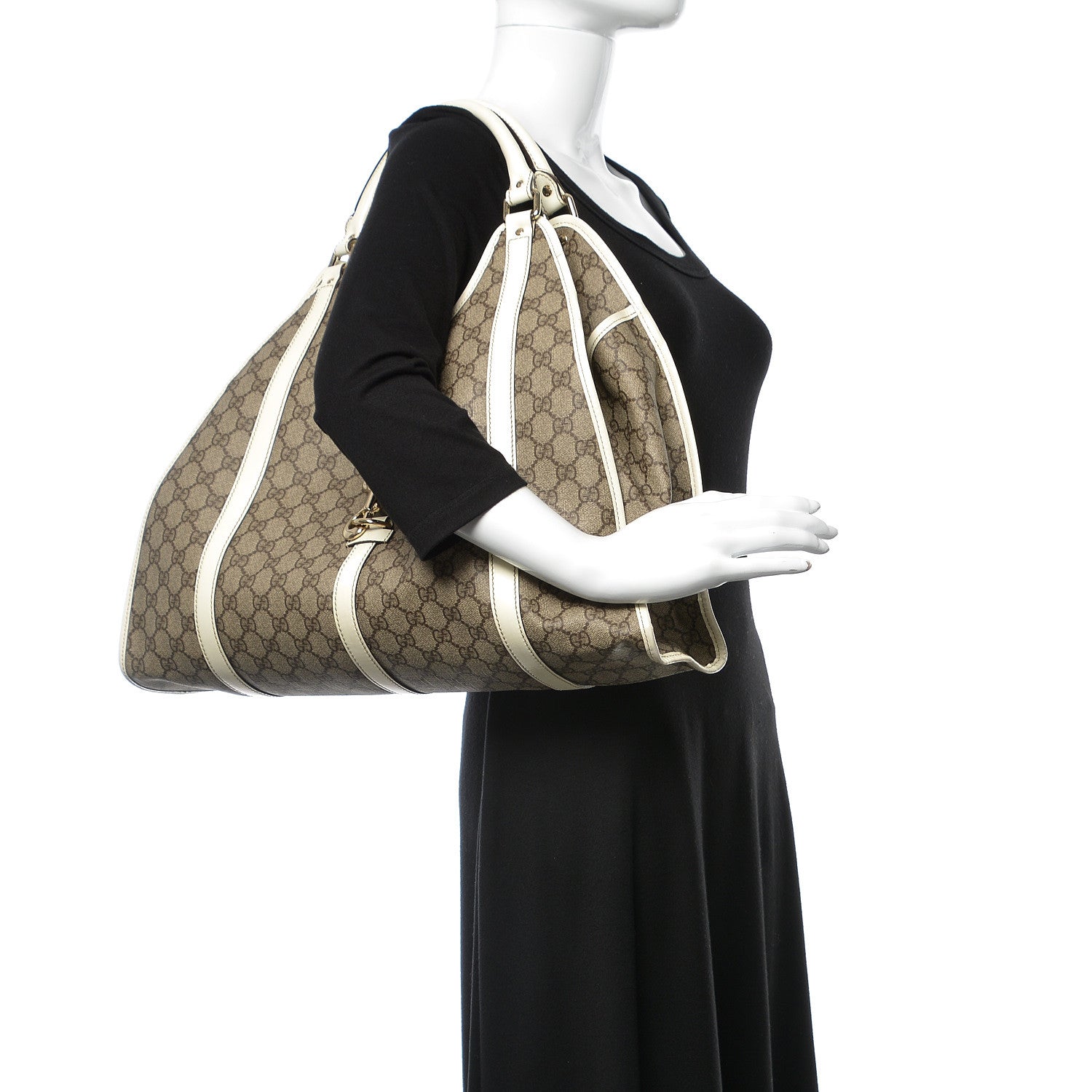 Gucci Monogram Large Joy Shoulder Bag White 2 of 13