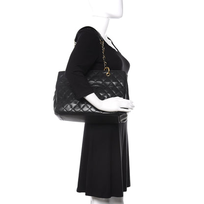 Chanel Caviar Quilted Grand Shopping Tote GST Black 2 of 16