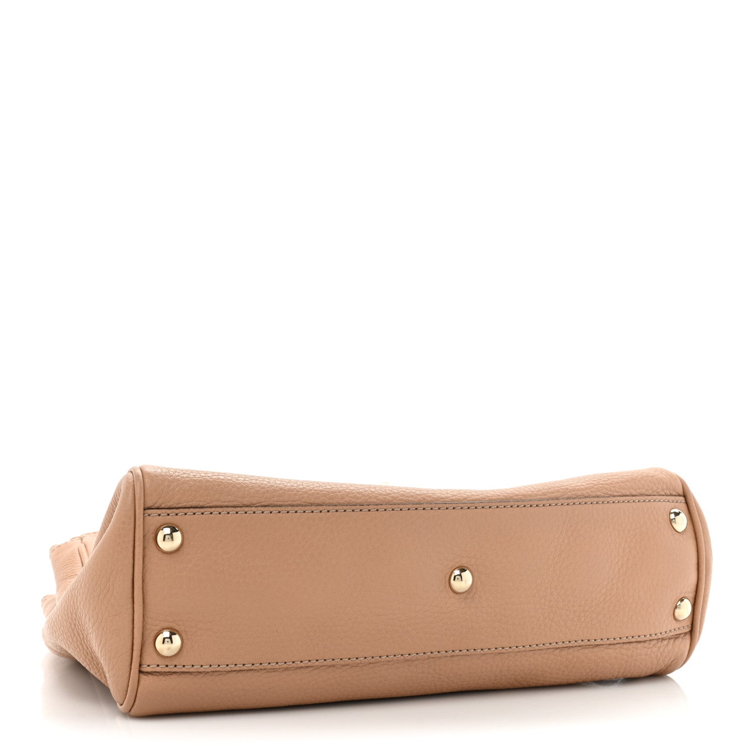 Gucci Calfskin Small Bamboo Shopper Tote Camelia 4 of 18