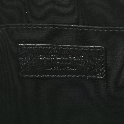 Saint Laurent Patent Calfskin Matelasse Monogram Lou Camera Bag Black 6 of 8