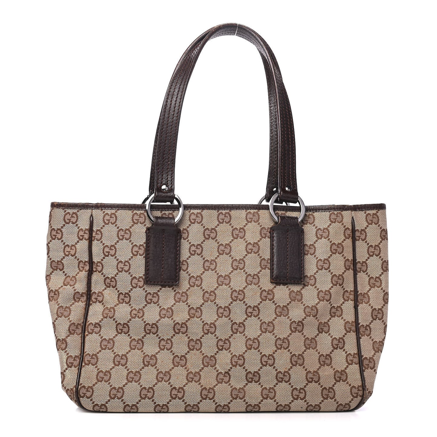 Monogram Medium Tote Dark Brown