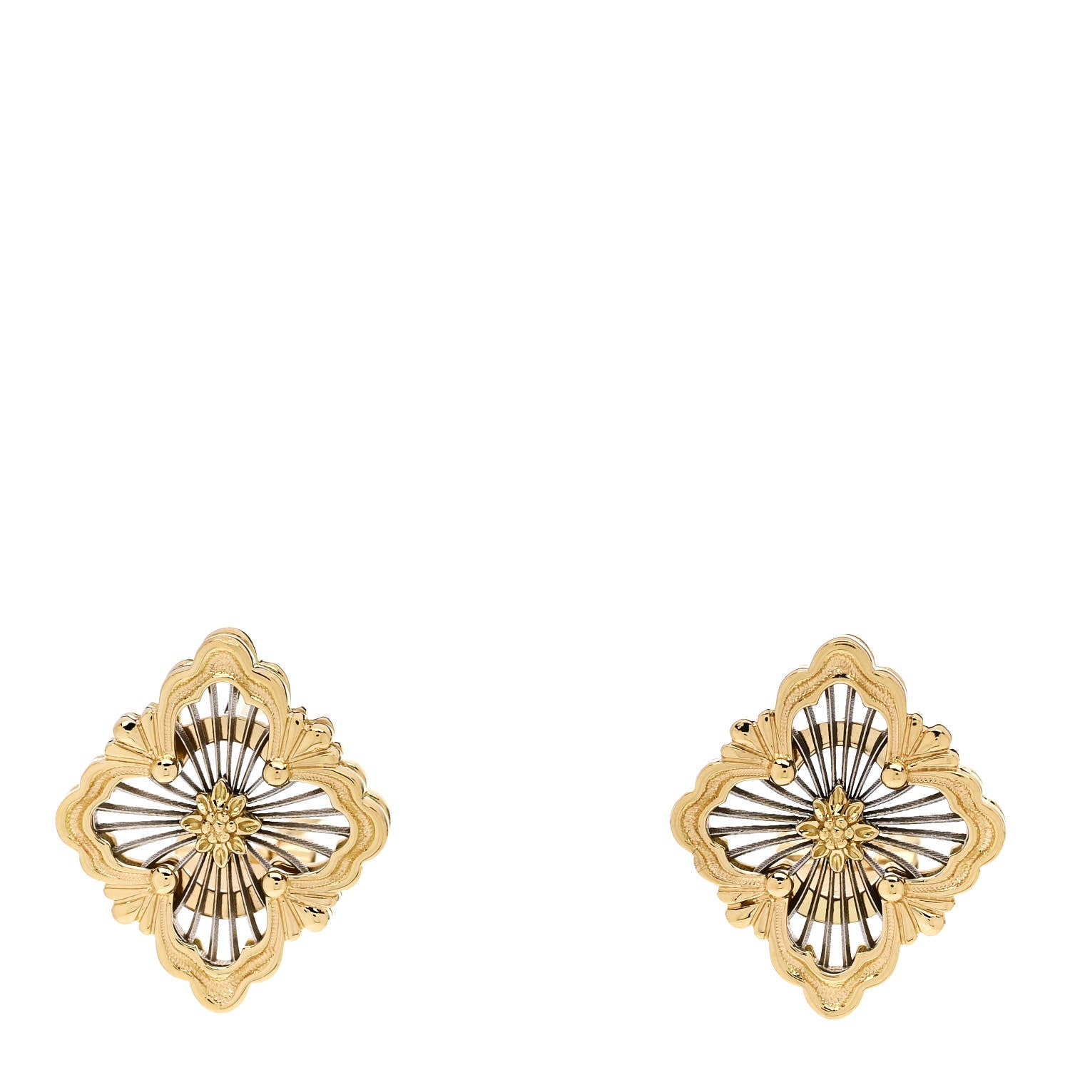 Buccellati 18K Yellow White Gold Opera Tulle Earrings 1 of 5