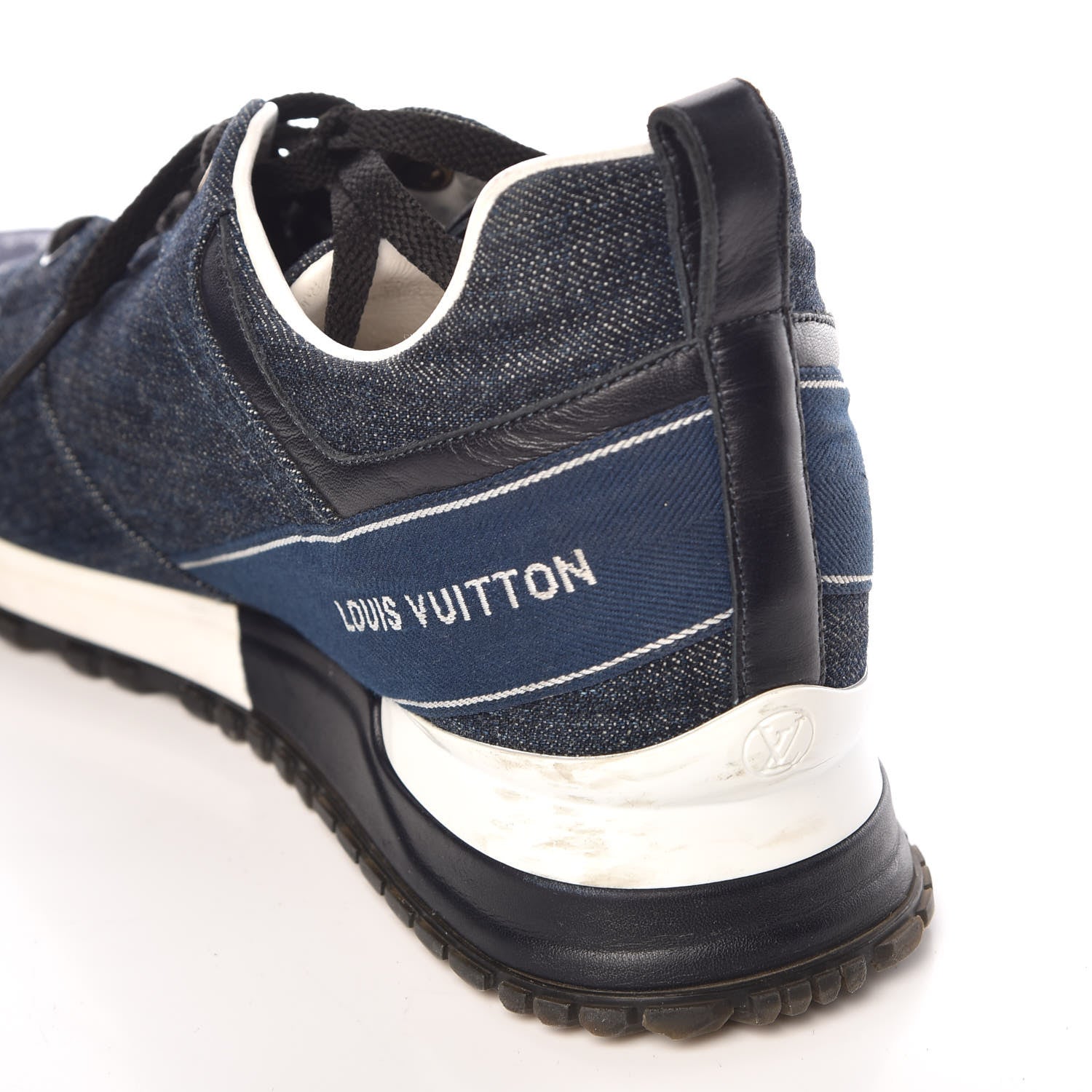 Louis Vuitton Monogram Denim Run Away Sneakers 39 Blue 12 of 14
