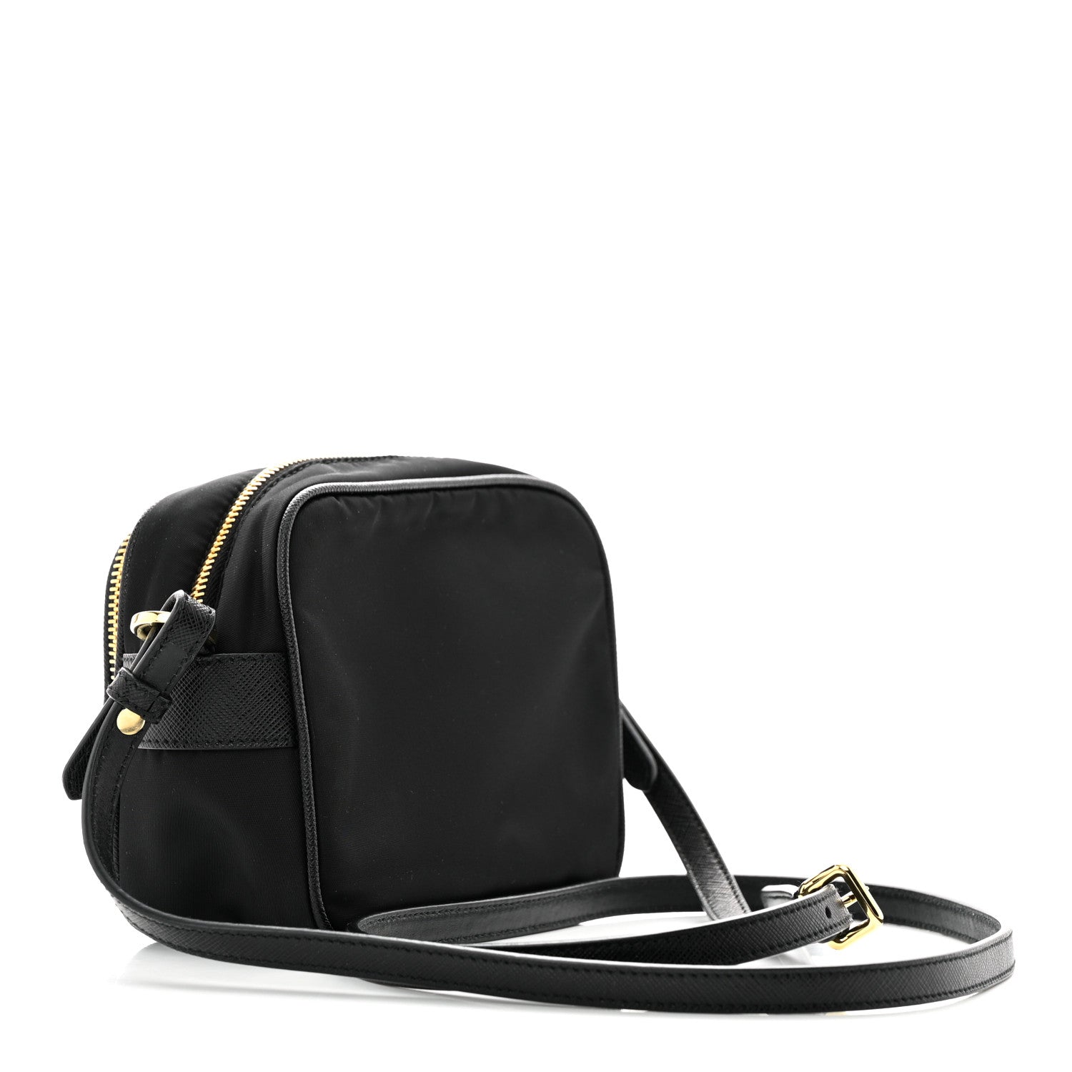 Prada Nylon Saffiano Double Zip Camera Bag Black 3 of 10