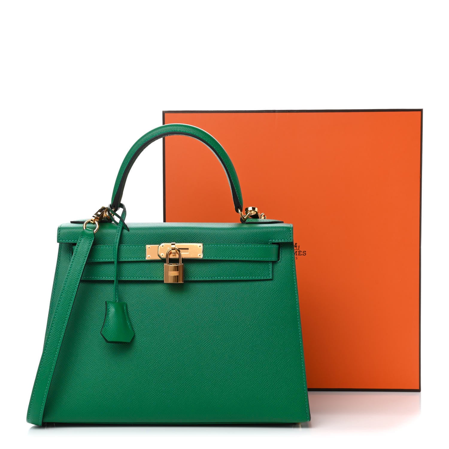 Hermes Epsom Kelly Sellier 28 Vert Vertigo 10 of 10
