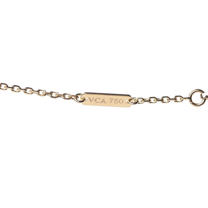 Van Cleef & Arpels 18K Yellow Gold Mother of Pearl Vintage Alhambra Pendant Necklace 7 of 8