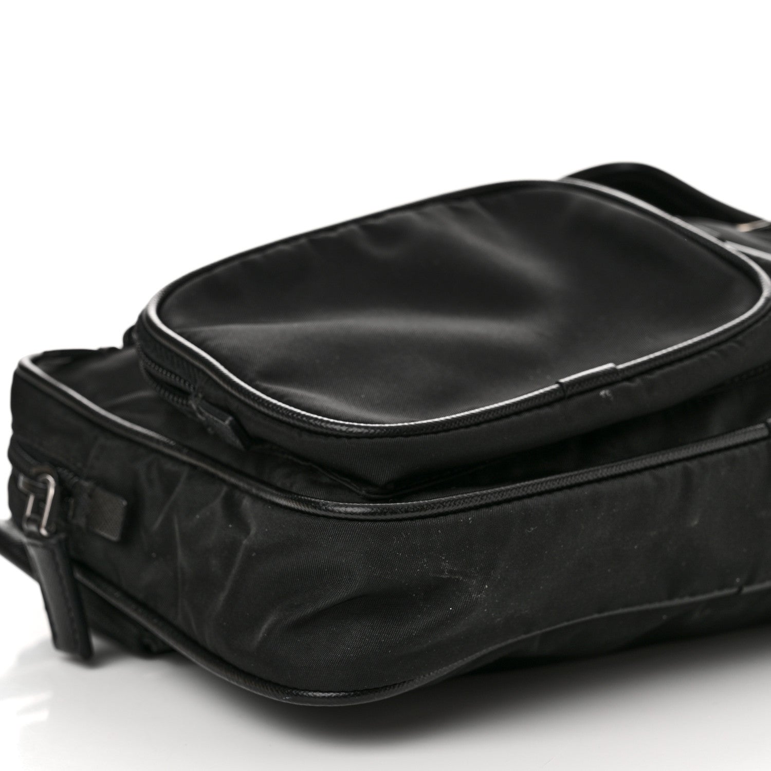 Prada Tessuto Nylon Multi Pocket Belt Bag Black 9 of 12