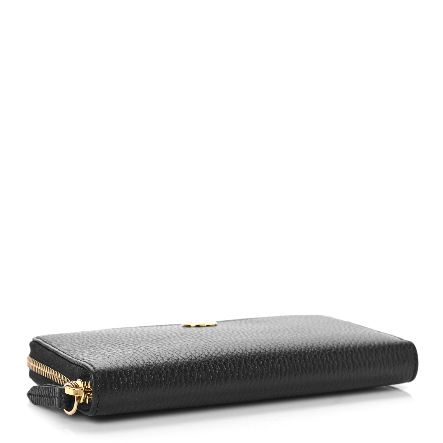 Gucci Dollar Calfskin GG Marmont Zip Around Wallet Black 4 of 9
