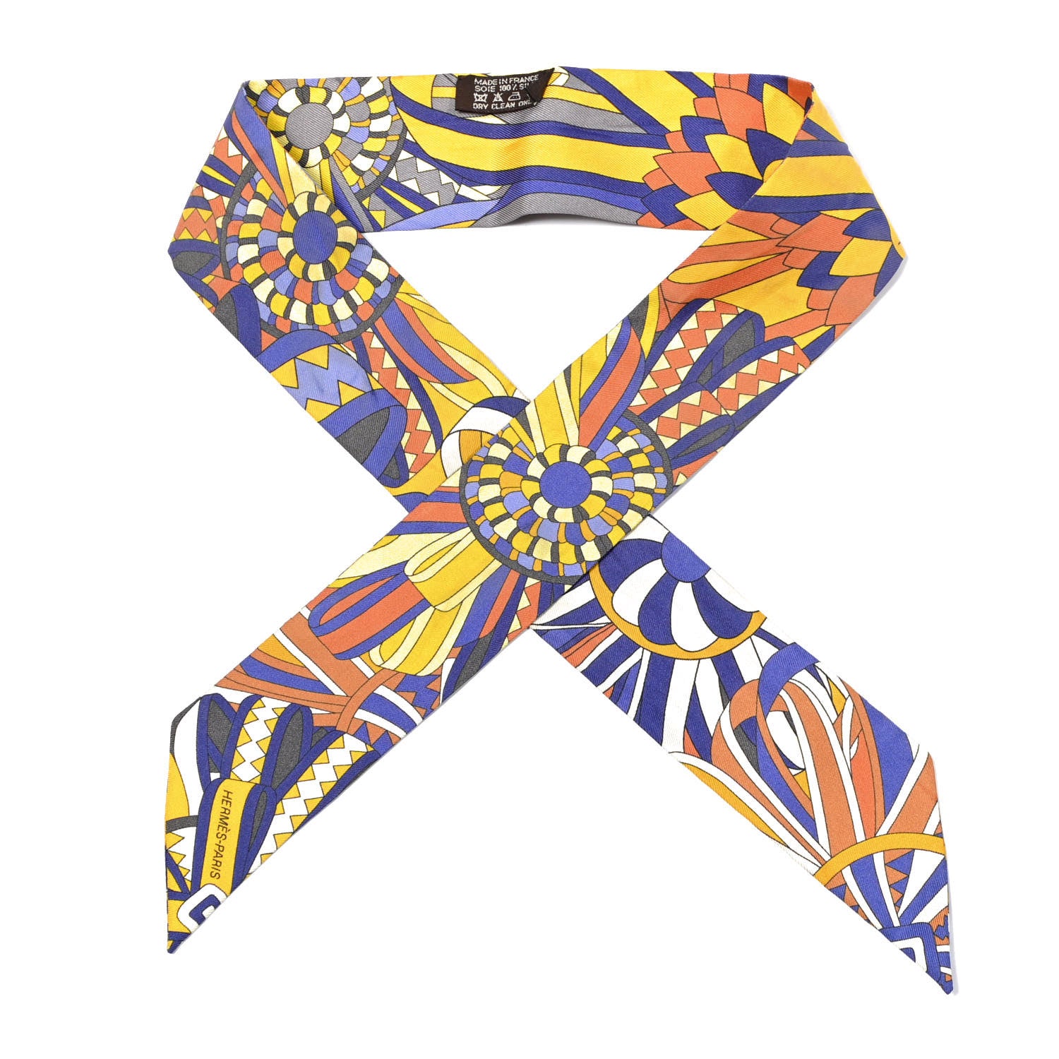 Hermes Silk Les Flots Du Cheval Twilly 1 of 4