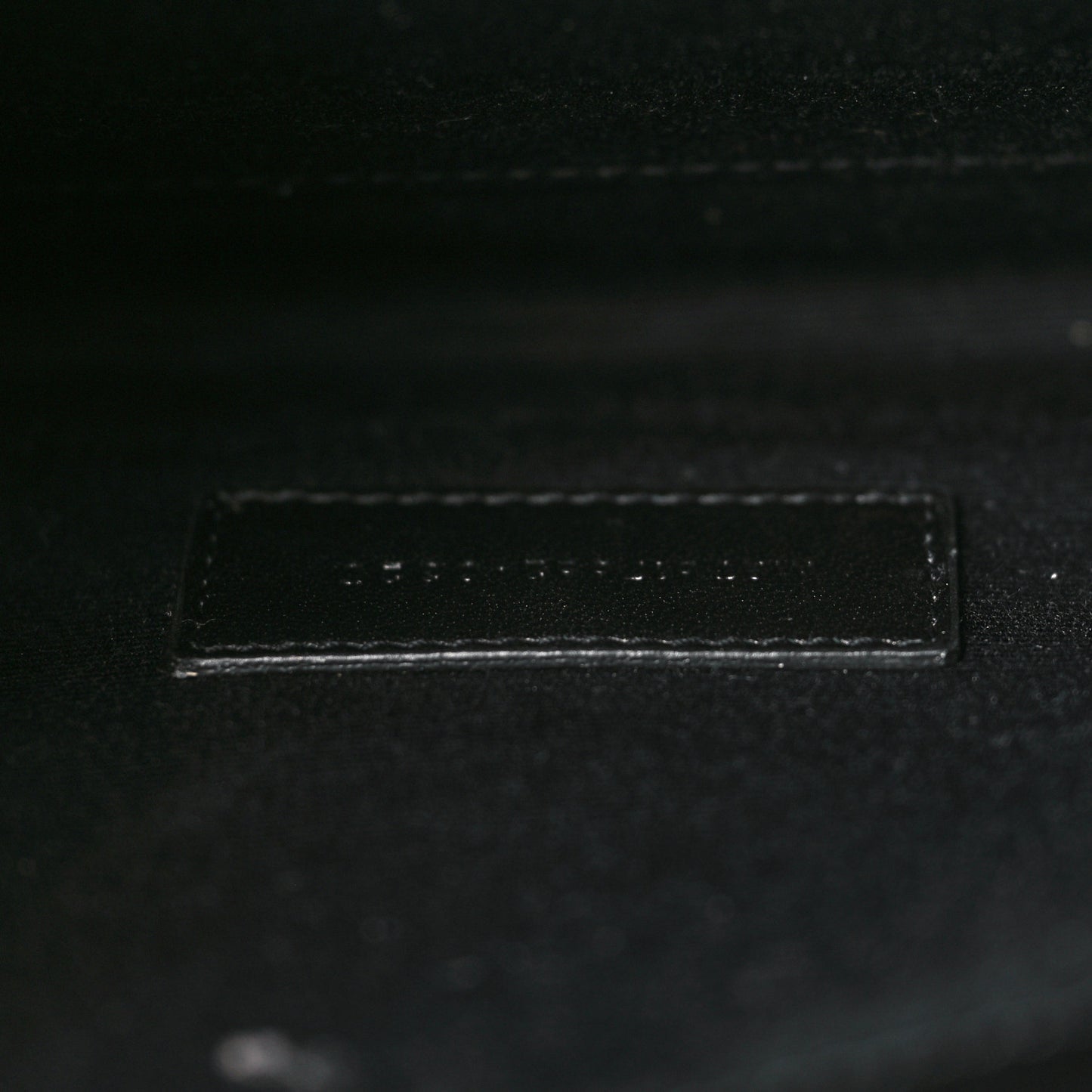 Grain De Poudre Matelasse Chevron Monogram Envelope Clutch Black