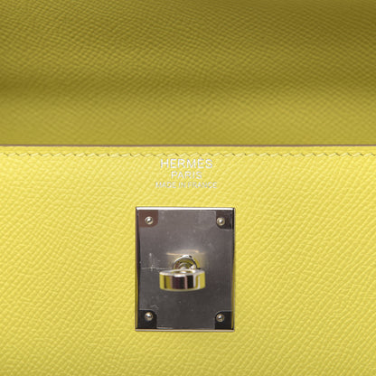 Hermes Epsom Kelly Sellier 32 Lime 7 of 12