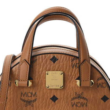 MCM Visetos Mini Essential Crossbody Cognac 8 of 8