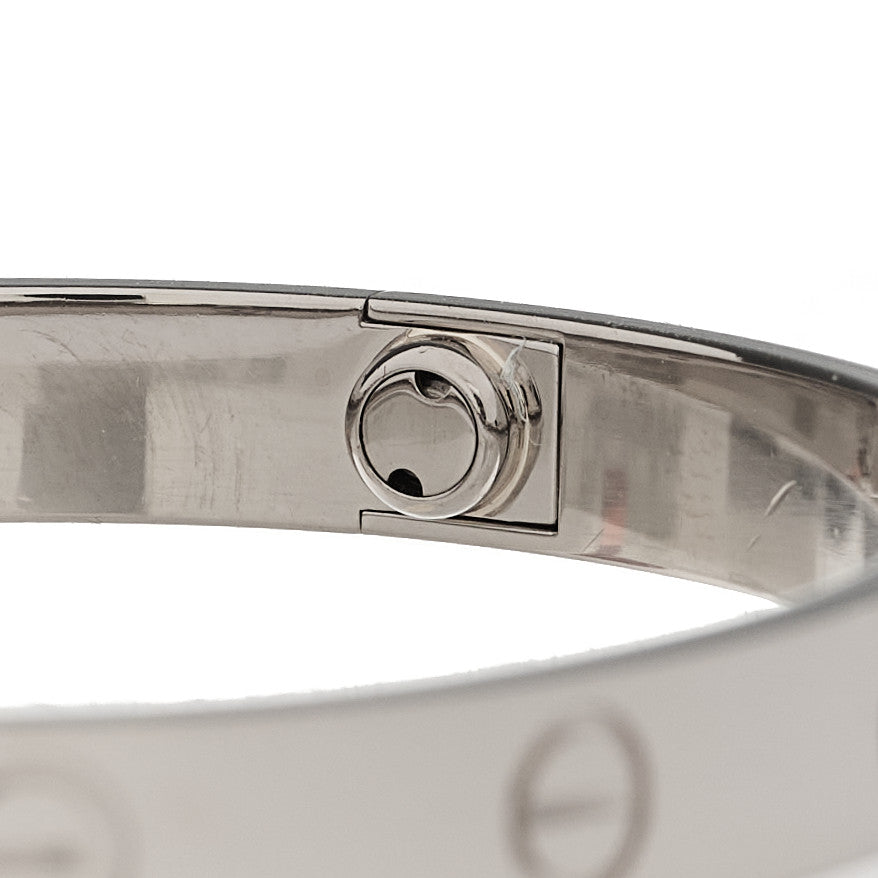 Cartier 18K White Gold LOVE Bracelet 16 4 of 8