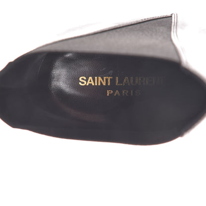 Saint Laurent Calfskin Janis 105 Ankle Boots 39.5 Black 7 of 9