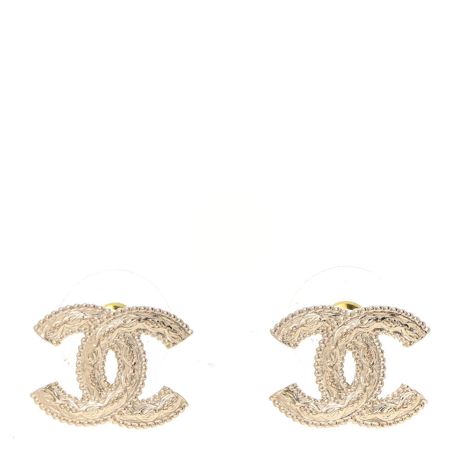 Chanel Metal CC Earrings Gold 1 of 5