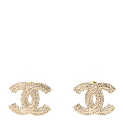 Chanel Metal CC Earrings Gold 1 of 5