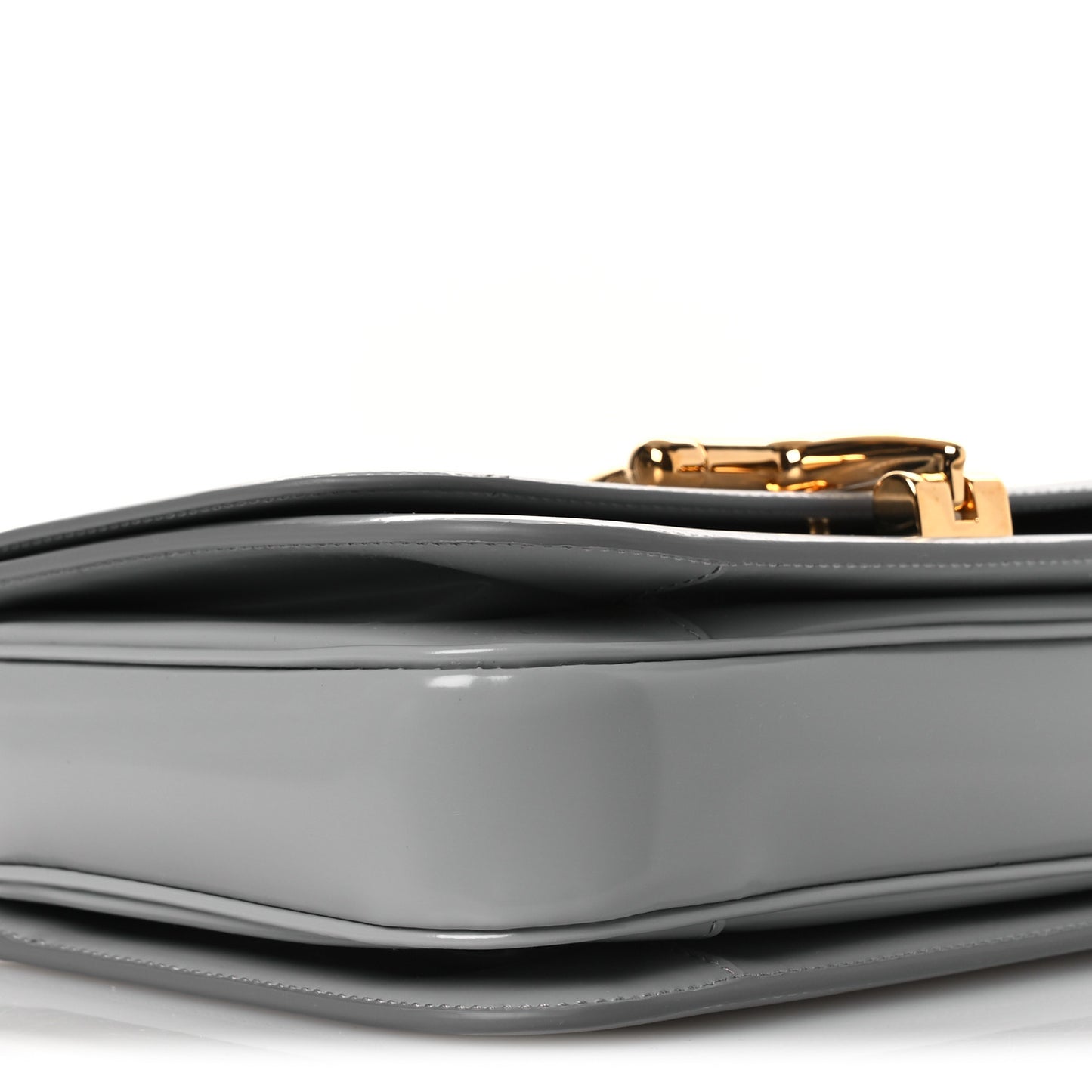 Calfskin Siena Small Shoulder Bag Grey