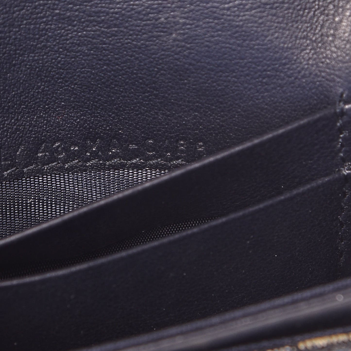 Oblique Saddle Card Holder Blue