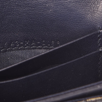Christian Dior Oblique Saddle Card Holder Blue 9 of 10