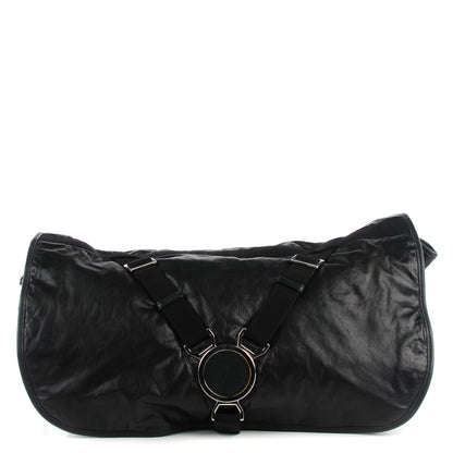 Gucci Leather Techno Horsebit Messenger Bag Black 1 of 9
