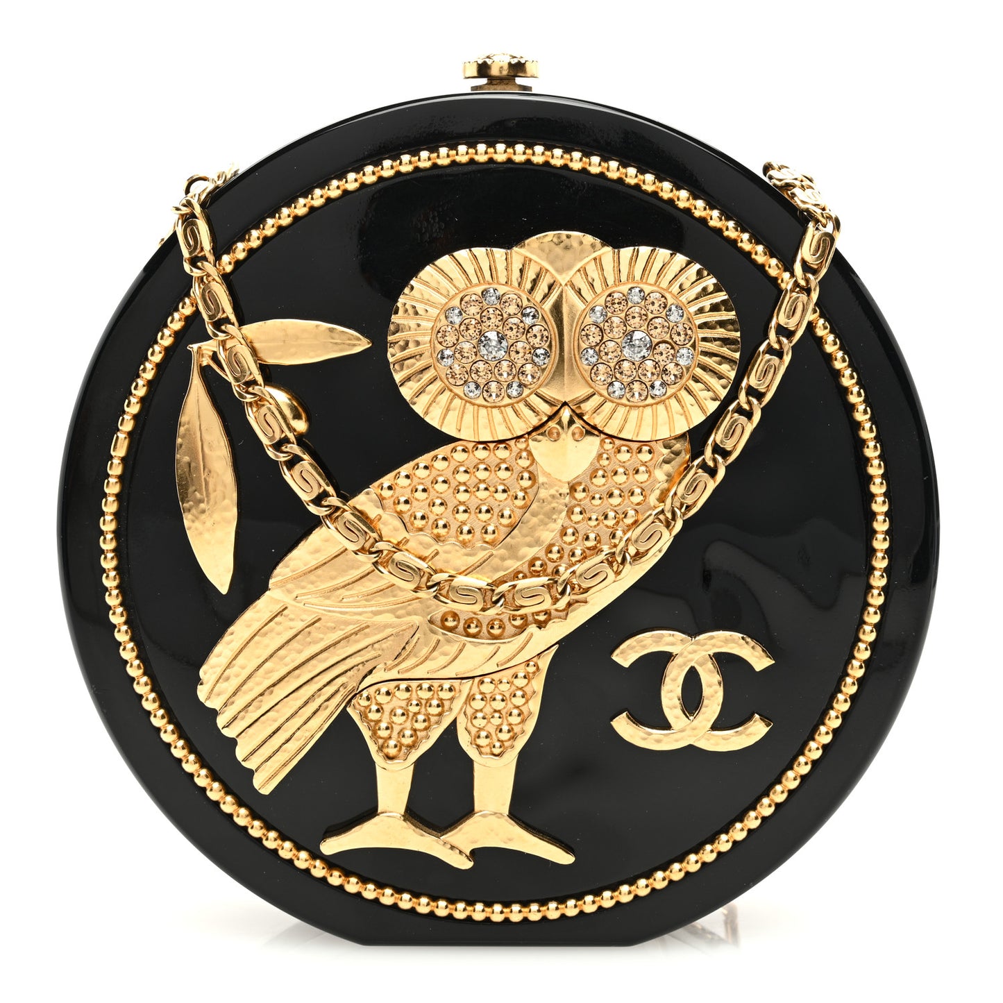Resin Crystal CC Owl Black