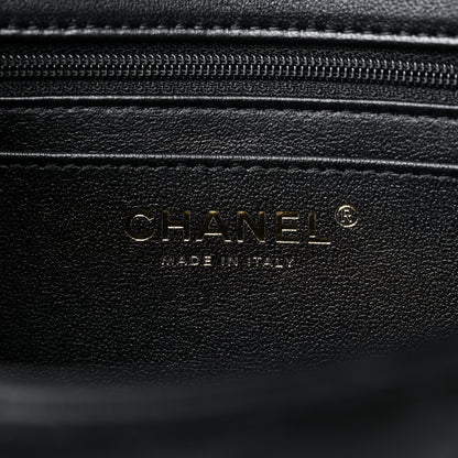 Chanel Lambskin Quilted Mini Top Handle Rectangular Flap Black 6 of 10