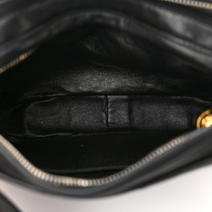 Chanel Lambskin Quilted Small Diamond CC Camera Case Black 6 of 15